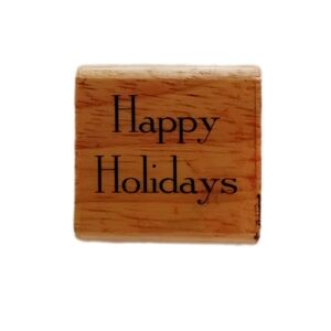 Festive Wooden 'Happy Holidays' Sign